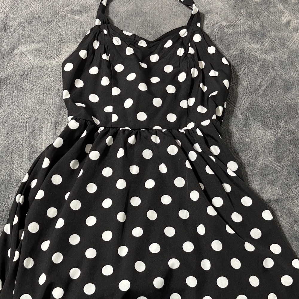 Black and White Polka Dot Dress